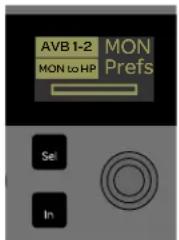 AVB 1-2 MON MON to HP Prefs Sel In