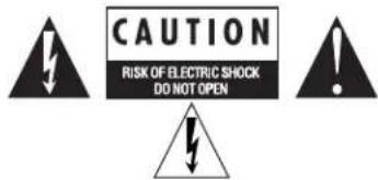 CAUTION RISK OF ELECTRIC SHOCK DO NOT OPEN