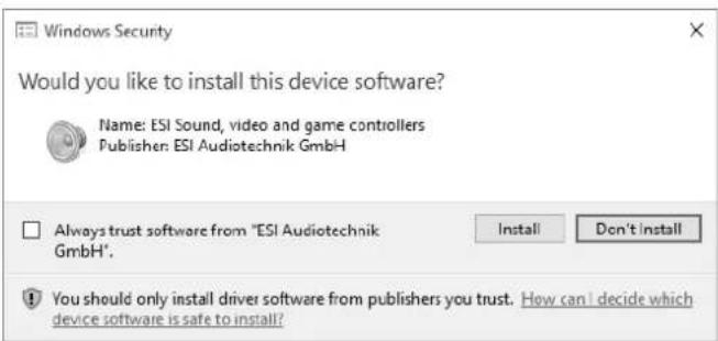 ESI U22 XT - Installation under Windows - 4