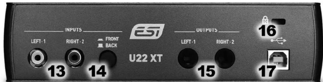 ESI U22 XT - Features - 2