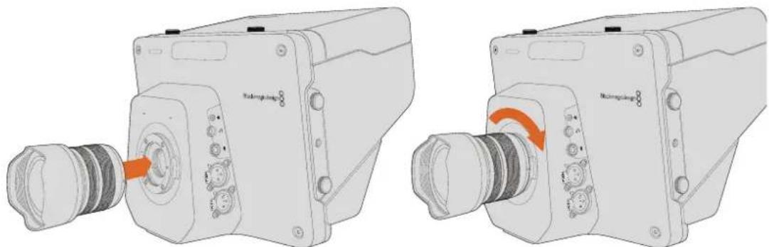 Blackmagic Design Micro Studio Camera 4K - Attaching a Lens - 1