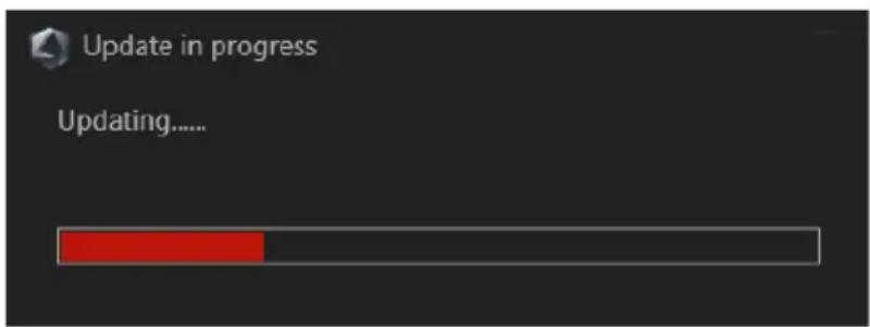 Update in progress Updating.....