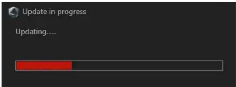 Update in progress Updating......
