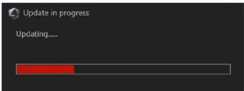 Update in progress Updating......