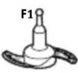 KRUPS Prep&Cook XL HP50A815 - 7- Press the locks (D2) and then remove the bowl assembly (D) (See Fig. 12). - 8