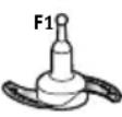 KRUPS Prep&Cook XL HP50A815 - 7- Press the locks (D2) and then remove the bowl assembly (D) (See Fig. 12). - 9
