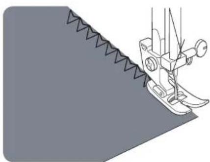 Illustration of a sewing machine needle stitching fabric (no text or symbols)