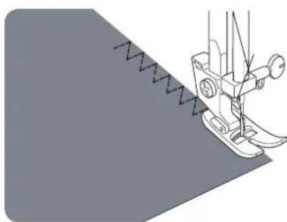 Illustration of a sewing machine needle stitching fabric (no text or symbols)