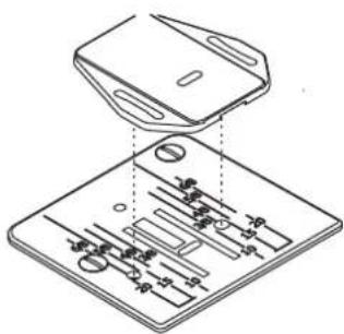Diagram of a device with labeled components and internal wiring, showing no readable text or symbols.