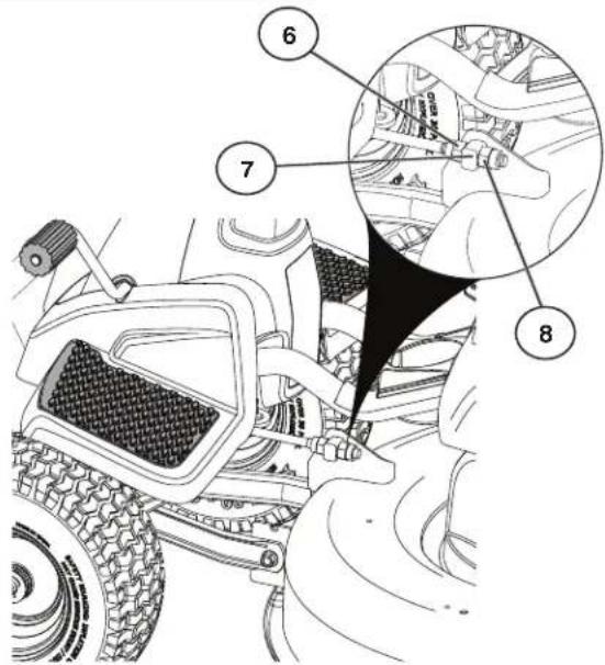 Technical diagram of a vehicle's steering wheel assembly with numbered parts and an inset close-up view of the component.