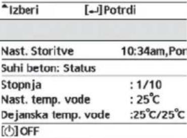 PANASONIC WH-ADC0309J3E5C - Meni Prednastavitev Možnosti nastavitev / Zaslon - 17
