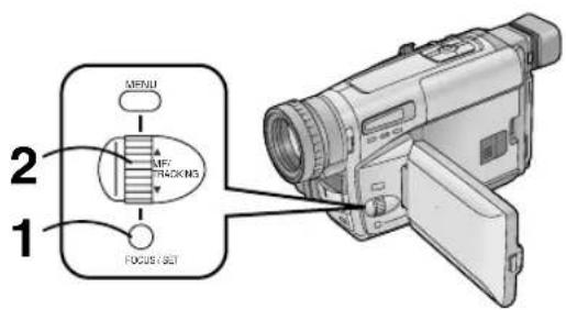 MENU MPF TRACKING 1 FOCUS SET