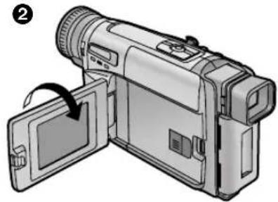 PANASONIC NV-VZ10ENC - Recording Yourself with the LCD Monitor Facing Forward (NV-VZ9/VZ10 only) - 3