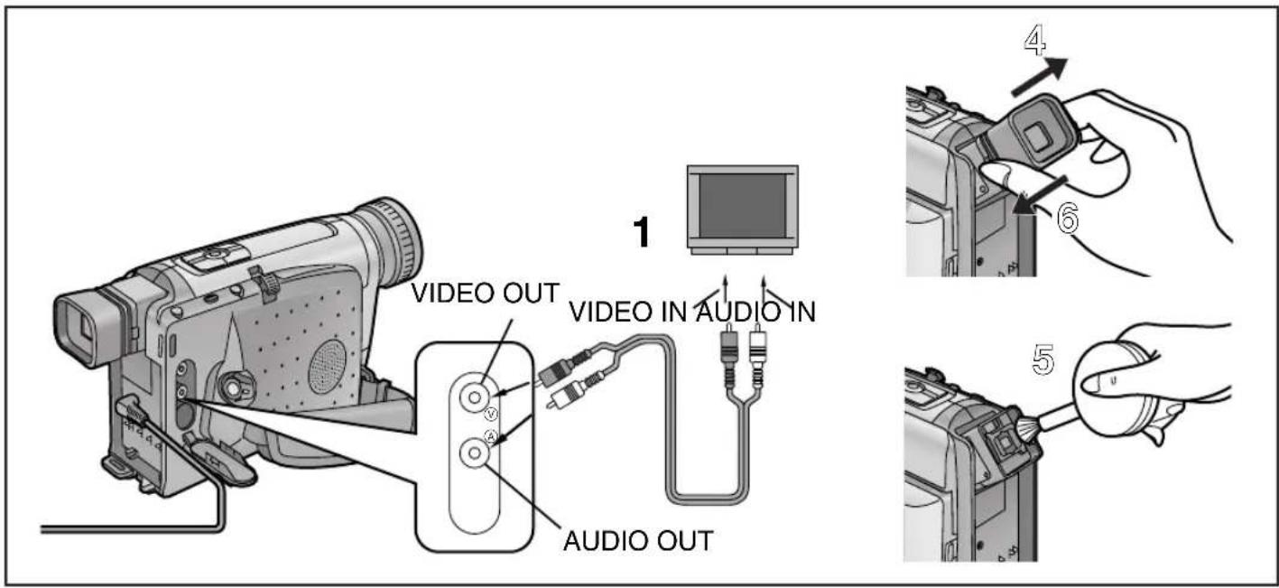 1 VIDEO OUT VIDEO IN AUDIO IN AUDIO OUT 4 6 5