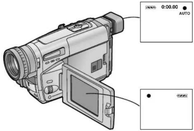 PANASONIC NV-VZ10ENC - Recording Yourself with the LCD Monitor Facing Forward (NV-VZ9/VZ10 only) - 1