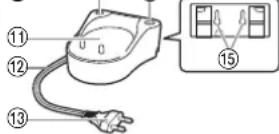 PANASONIC EW1313 - Identification des pièces - 4