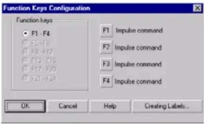 SCHNEIDER XBTN401 - Configuring the function keys - 1