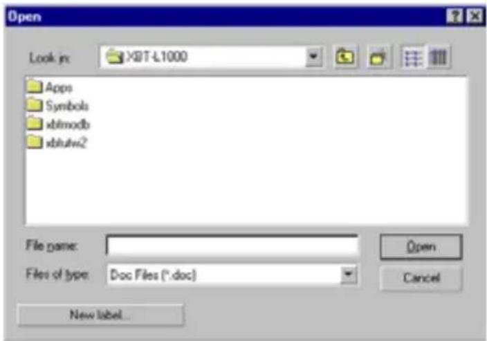 SCHNEIDER XBTN401 - Creating labels - 1