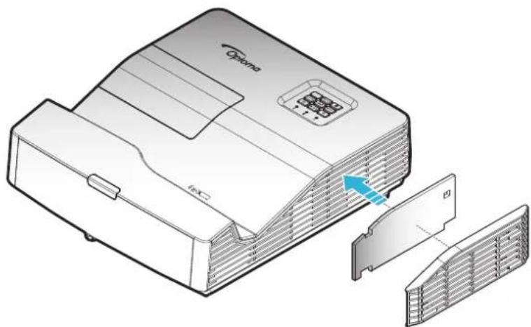 OPTOMA EH330UST - Instalace a čištění prachového filtru - 1