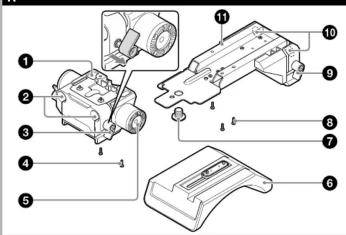 Technical diagram of a mechanical assembly with numbered parts for identification