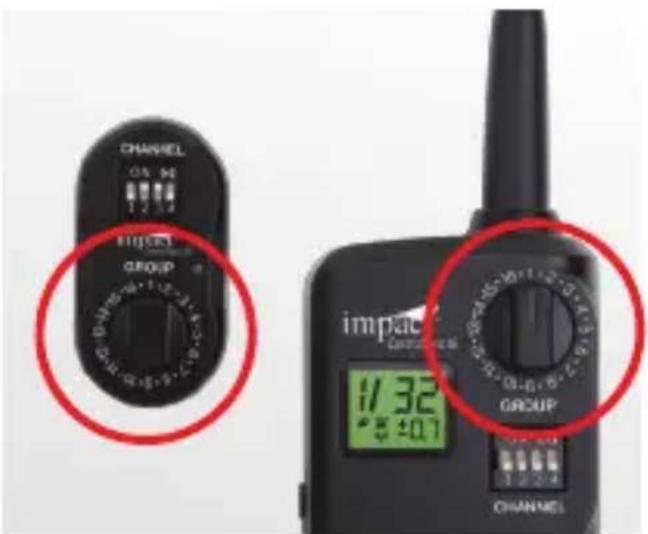 Impact ControlSync 16 - Selecting the Group on the ControlSync - 1