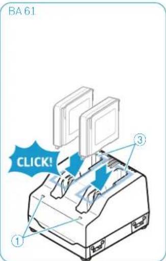 SENNHEISER SK 9000 - Charging the BA 60/BA 61 accupack - 2