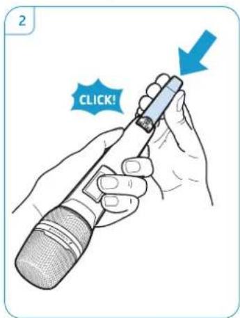 SENNHEISER SK 9000 - Removing and inserting the accupack/battery pack - 2