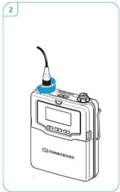 SENNHEISER SK 9000 - Connecting microphones and audio sources - 2