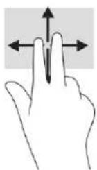 HP Probook 430 G8 - Posunutí dvěma prsty (touchpad a přesný touchpad) - 1