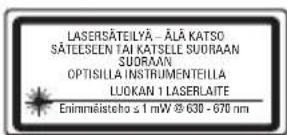 STANLEY Cross 90 - VAROITUS: - 2