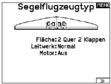 Segelflugzeugtyp MEND Fläche: 2 Quer 2 Klappen Leitwerk: Normal Motor: Aus