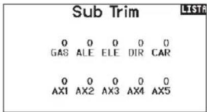 Sub Trim LIST6 0 0 0 0 0 GAS ALE ELE DIR CAR 0 0 0 0 0 AX1 AX2 AX3 AX4 AX5