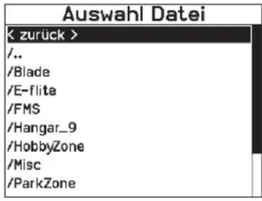 Auswahl Datei < zurück > /.. /Blade /E-flite /FMS /Hangar_9 /HobbyZone /Misc /ParkZone