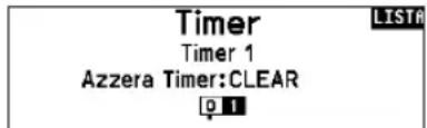 Timer Timer 1 Azzera Timer:CLEAR LISTA 0 1