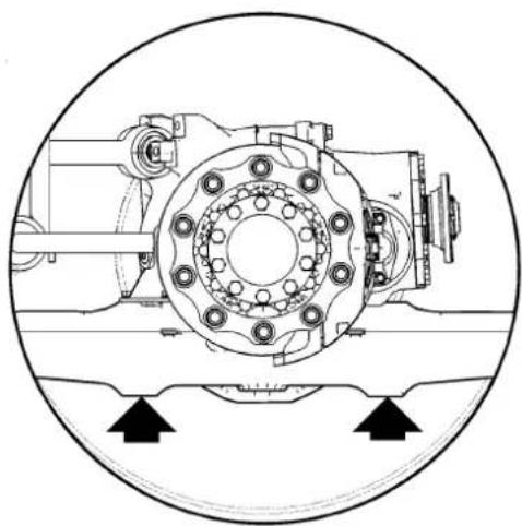 VDL Futura FMD2 - JACK POINTS FOR THE 2 ^ND AXLE OF A 3-AXLE VEHICLE - 3