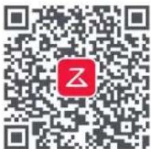 QR code with a red logo containing the letter 'Z' in the center.