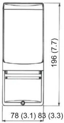 196 (7.7) 78 (3.1) 83 (3.3)