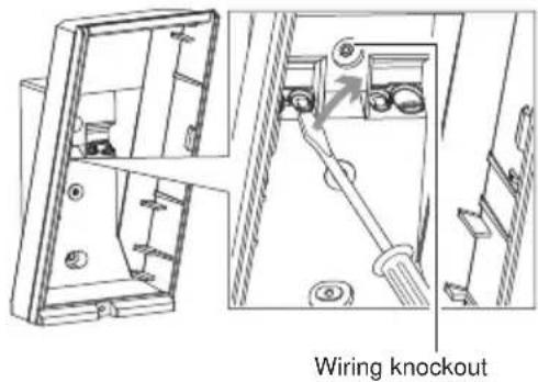 Wiring knockout
