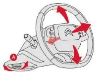 CITROEN C4 Cactus (2017) - Steering wheel adjustment - 1