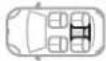 CITROEN C4 Cactus (2017) - Locations for child seats secured using a seat belt - 3