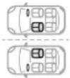 CITROEN C4 Cactus (2017) - Summary table of locations for ISOFIX child seats - 1