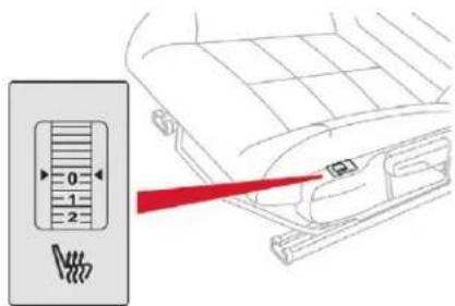Diagram showing a vertical scale with numerical markings and a red pointer pointing to a device component, likely illustrating a measurement or calibration process.