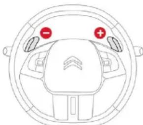 CITROEN C4 Cactus (2017) - Temporary control of gear changing - 1