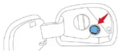 CITROEN C4 Cactus (2017) - Access to the AdBlue ^® tank via the fuel filler flap - 1