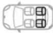 CITROEN C4 Cactus (2017) - Summary table of locations for ISOFIX child seats - 2