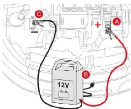 C + A B 12V