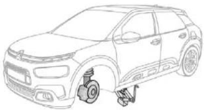 CITROEN C4 Cactus (2017) - Stowing the damaged wheel - 1