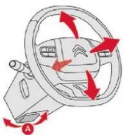 CITROEN C4 Aircross (2018) - Steering wheel adjustment - 1