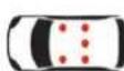 CITROEN C4 Aircross (2018) - Seat belts not fastened/unfastened identification warning lamp - 1