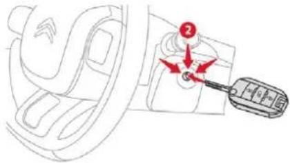 Diagram showing car seatbelt switch mechanism with red arrows indicating rotation and adjustment points